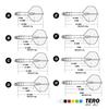 CUESOUL TERO System AK7 Darts Shaft Telescopic Built-in, 4pcs G47MM (CS-AK7+10G47)