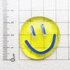 Ice Transparent Round Smiley Face DIY Accessories for Phone Cases, Hairpins & Magnets