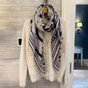 NINA SOLOR Morning Walk Silk Wool Scarf