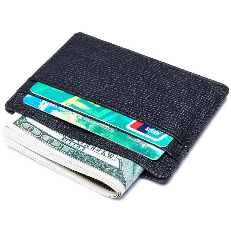 Real Pickup Bag With Multiple Card Slots Simple ID Holder Lightweight Trendy Ox Clip
