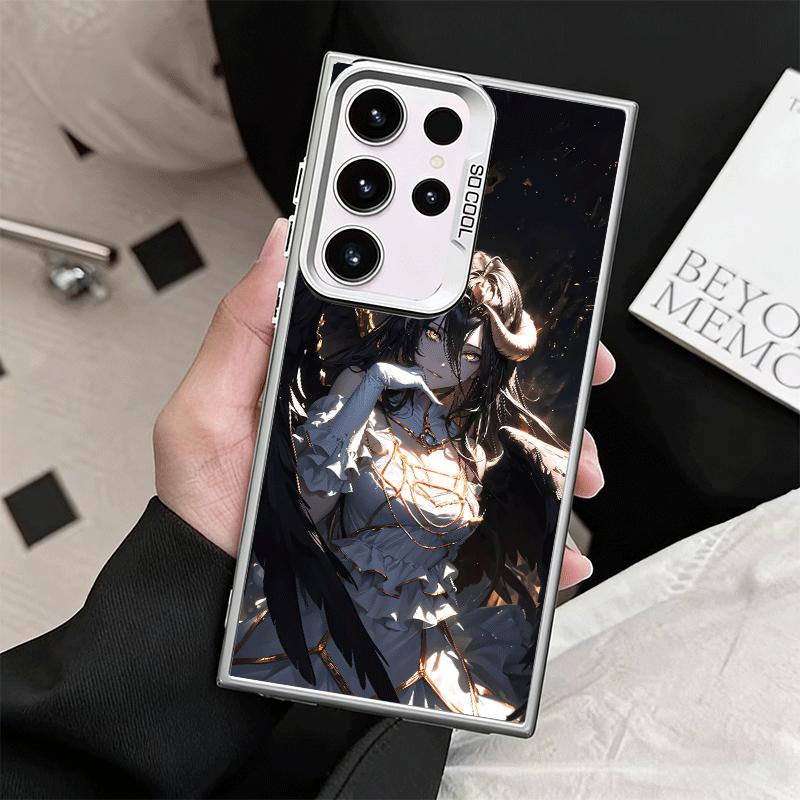 Albedo O-Overlords Anime Weiche Handyhülle für Samsung Galaxy S24 S25 FE S26 Edge S23 Ultra S22 Plus S21 + Stoßfeste Hülle Rückseite S