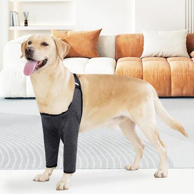 Dog Elbow Protector Front Leg Brace for Wound Care Prevent Licking Joint Support Bandage Breathable Elbow Pads for Dogs