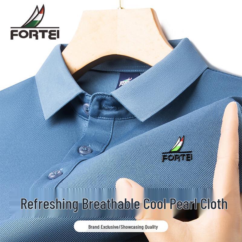 Futing Men s Cool Piqué Breathable Polo Shirt XL 52