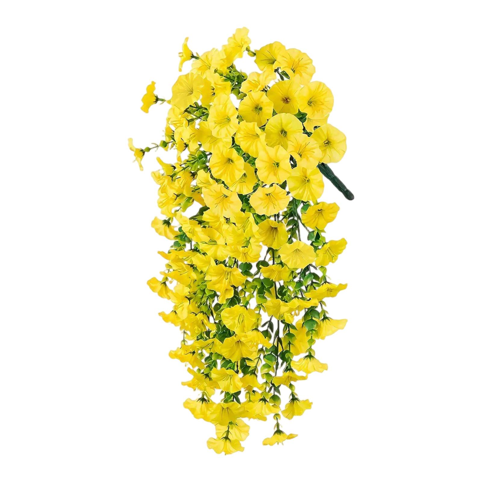 

45 сеток настенный искусственный цветок шелковый двор ротанг имитация цветка One Size жёлтый