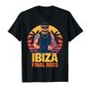 Funny Viral Bower Haircut Ibiza Final Boss Meme Club Summer T-shirt For Men Women 100% Cotton T Shirts Short Sleeve Tops P396