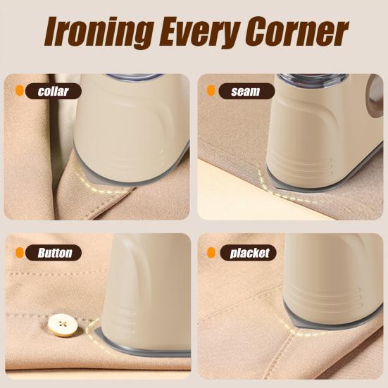 Travel Clothes Steamer with Folding Handle 1000W Fast Heat-up Portable Handheld Garment