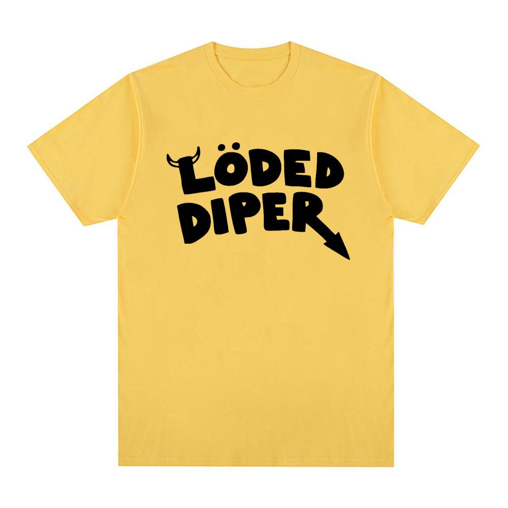 LODED DIPER DIARY OF A WIMP KID T Shirt Male Brand Tee Shirt Men Summer Cotton Short Sleeve Oversized T Shirts Harajuku Couples