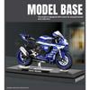 1/12 Scale Yamaha R1M Toy Motorcycle Model Alloy Diecast with Shock Absorption Simulation Scale Motorcycle Model Toys for Kids Gifts