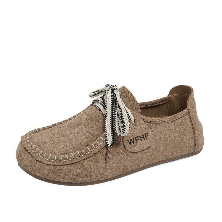 Soft leather version~ retro all-inclusive Boken shoes women's summer 2025 new soft-soled ugly cute casual loafers single shoes