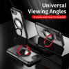 KEYSION 360° Rotating Ring Stand Case for MagSafe for iPhone 16e 2025 Matte Transparent Magnetic Shockproof Phone Back Cover
