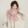 Thicken Winter Cashmere Scarves Coldproof Women Cashmere Shawl Fashion Bow Wool Scarf  Cold Weather