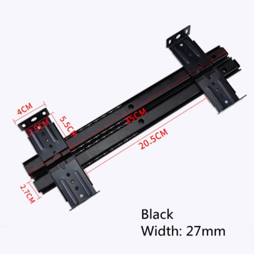 Computer desk drawer orbit keyboard bracket slide rail hoisting crane rail bracket 2 guide rail