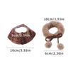 Comfortable Furry Collar Scarf Set Windproof Parrot Outerwear Pet Transformation Outfit  Pet Party