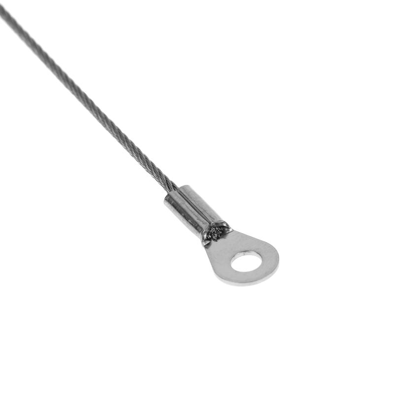 5 Stück Edelstahl-Drahtseilkabel M4 Loch Ende 1,5 mm Drahtseilkabel für verschiedene Produkte' Absturzsicherungsseile