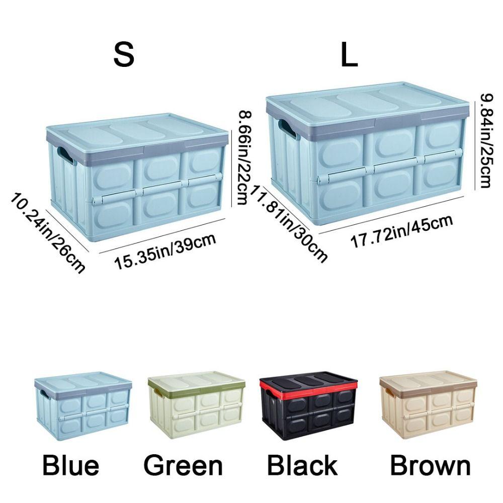 Plastic Car Trunk Storage Boxes Large Capacity Open Storage Box SUV Trunk Storage