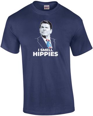 Huelo hippies - Camiseta de Ronald Reagan