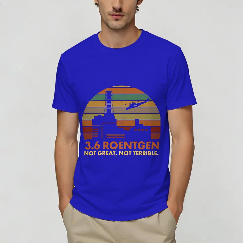 Chernobyl 36 Roentgen Tshirt Summer Cotton Tshirts For Unisexs Hip Hop Casual Tshirt Short Sleeve Y2k Funny Clothes