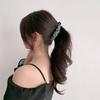 Fabric Banana Clip Korean Elegant Leopard Print Ponytail Holder Ponytail Clip Hair Claw Hairpin Sweet Bowknot Hair Clip Women