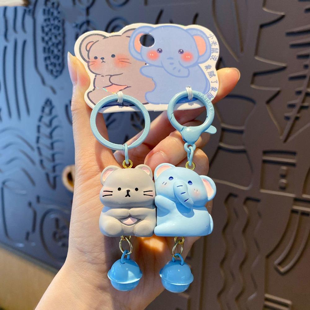 

Bear Line Puppy Magnetic Animals Pendant Stylish Design Resin Doll Bag Charm Couple Gift Style 1