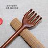 Golden Sandalwood Integrated Multi functional Itching Rake Massage Claw Wooden Back Scratcher No Need for Human Scratching Rake