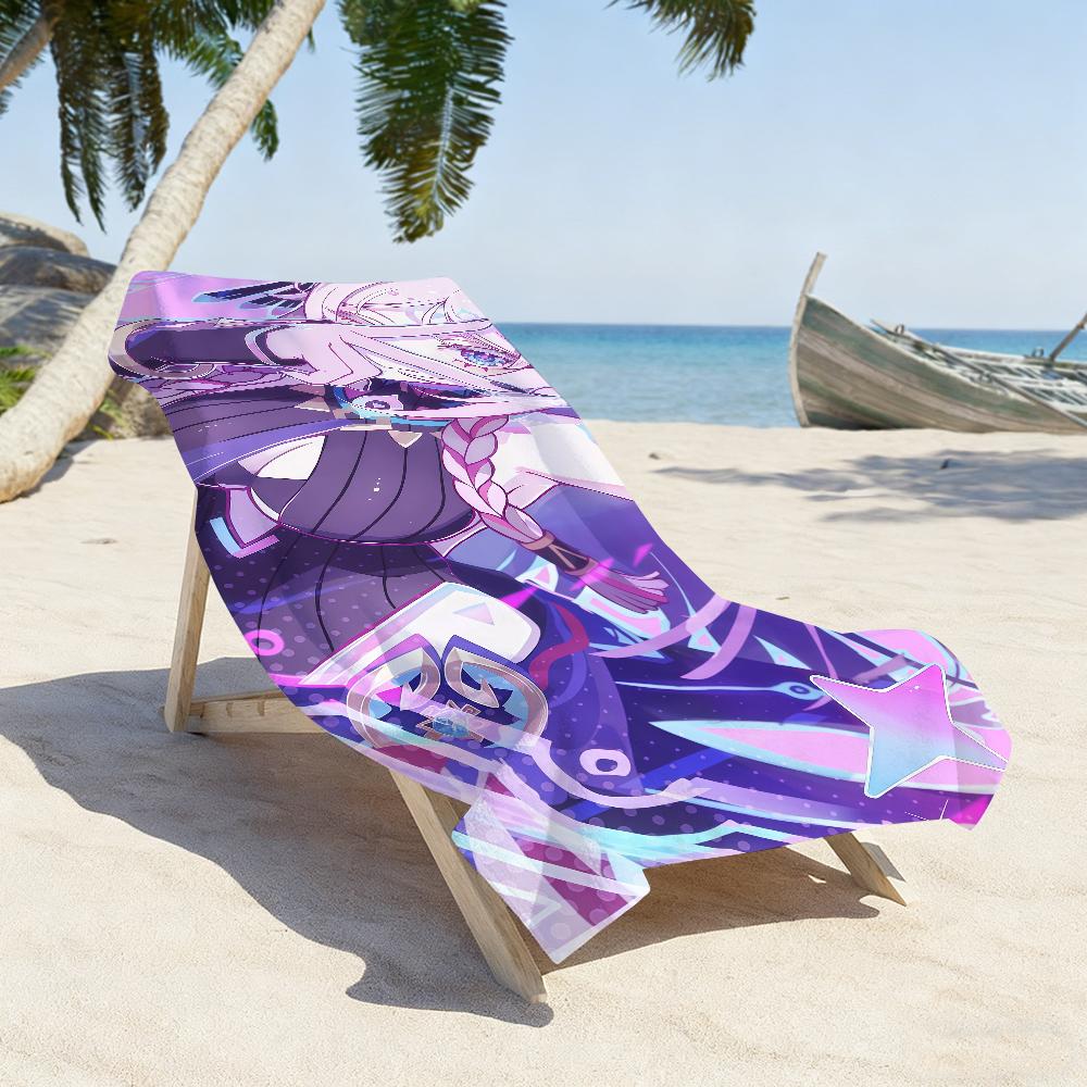 Game Genshin Citlali Impact Towel Sports Quick Dry Travel Camping Gear Sandproof Soft Light Large Beach Towel