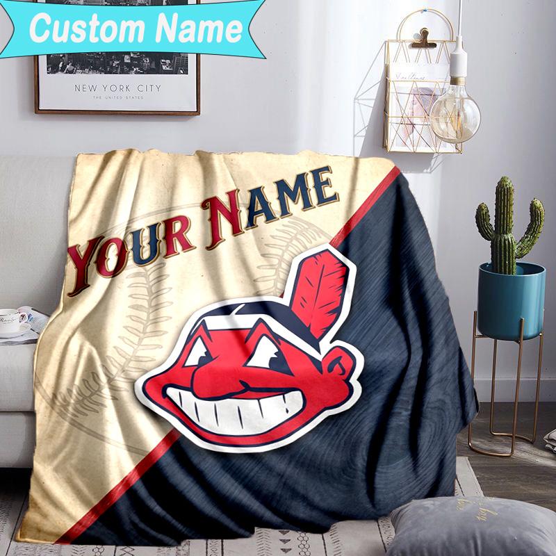 Custom Name Blanket Indians football Blanket Bedding Blanket for Travel, Camping, Living Rooms, Offices, Sofas, Fan Christmas gift