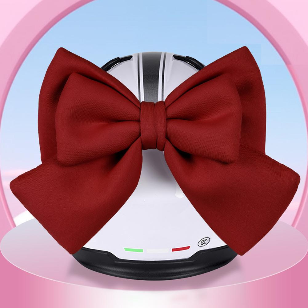 Motorcycle Helmet Bow Decoration Electric Bike Helmet Car Body Decoration Accessories Bowknot Suction Cup Type For Girl Women