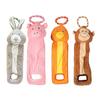 Plush Animal Dog Interactive Toy Stuffed Pig Rabbit Monkey Bird Tug of War Dog Boredom Toy Squeaky Dog Teething Cleaning Chew Toy