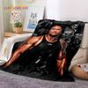 La Roccia Dwayne Johnson Attore Coperta Morbida in Flanella, Coperta da Lancio Coperta Confortevole per Picnic Letti Divano Casa Camera da Letto Regalo