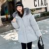 Women’s Midi Hooded Windproof Thicken Warm Winter Jacket With Big Fur Collar