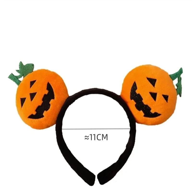 1-20PCS Halloween Funny Hair Bands Cos Pumpkin Headband Headwear Girl Prank Hair Clip Cute Elf Hair Clip Decoration
