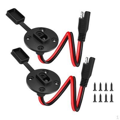 Socket Plug, Solar SAE Side Panel Connection, for Battery