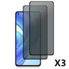3 Pieces Anti-spy Tempered Glass for Realme 8 Pro