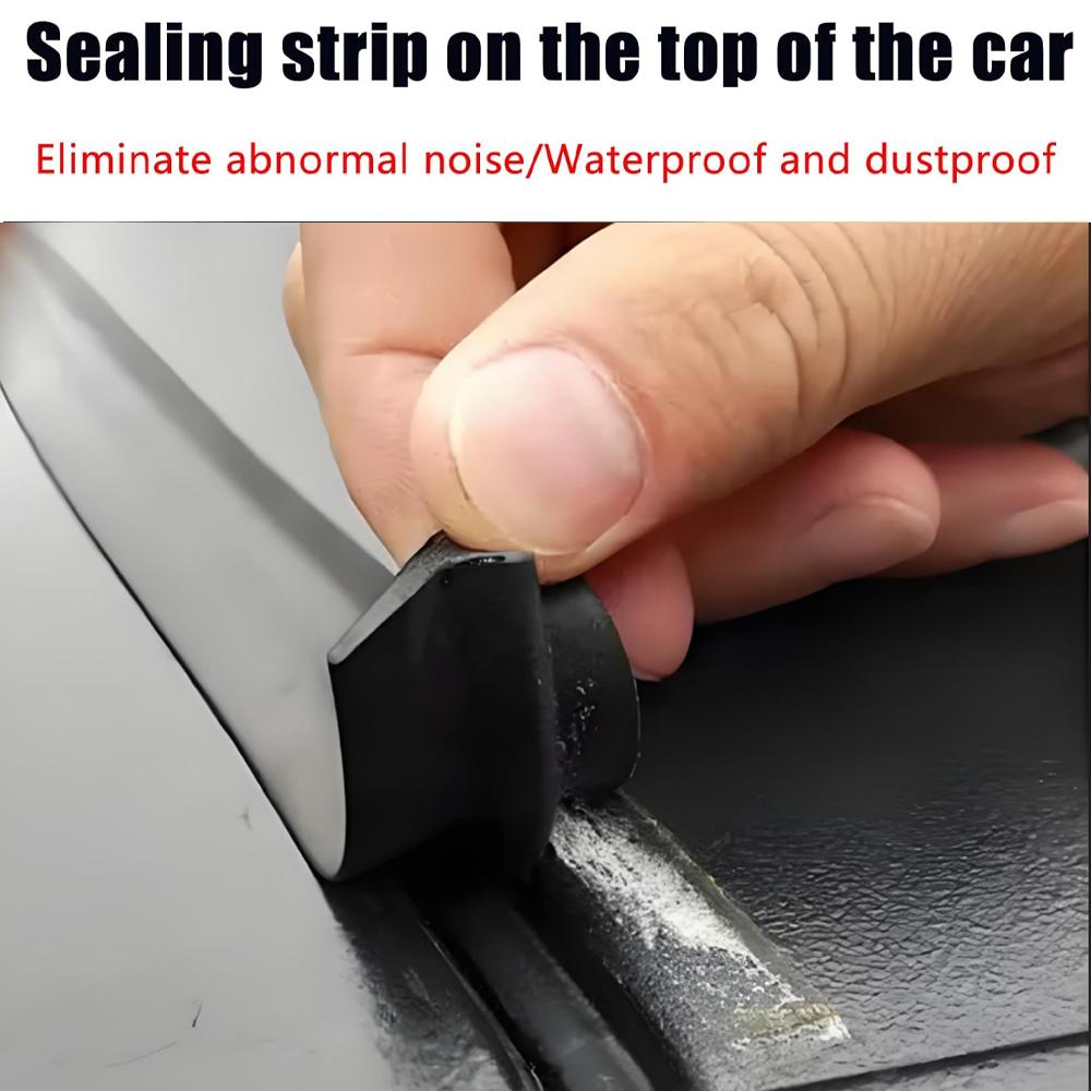 Car Roof Flow Seal Strip Hard Top Rubber Seal for Jeep Wrangler JK JL 2007-2025 Waterproof Dustproof Reduce Noise Sun-Resistant