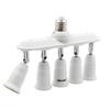 DiCUNO LED Bulb E26 Base Adapter, 5-Way Socket, E26 To E26, Adjustable Beam Angle, E26 Extension Socket