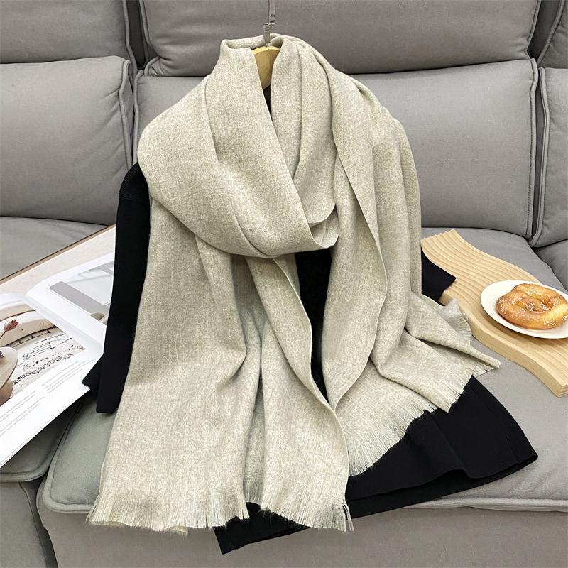 Winter Kaschmirschal Damen Luxus Herbstschal Pashmina Taschentuch Dame Pareo Weich Outdoor Unisex Winddicht Bufanda