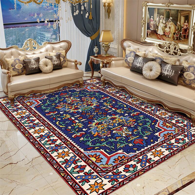 Artistic Retro Carpet for Home Bedroom Living Room Sofa Coffee Table Mat