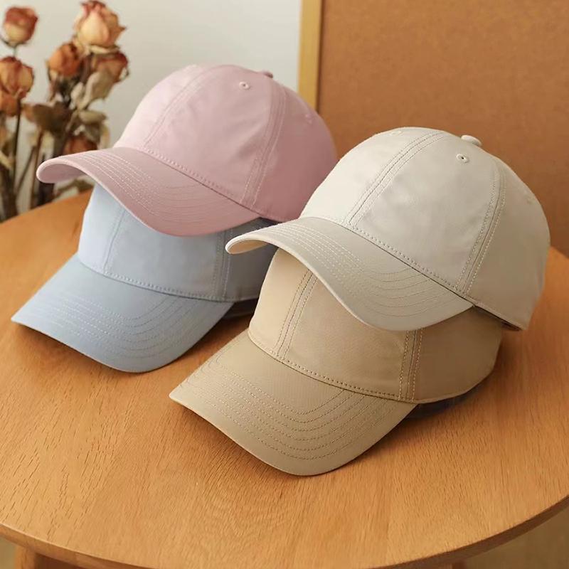 Solid Color Quick-drying Baseball Caps for Men Women Summer Outdoor Sunscreen Casual Versatile Japanese Visor Hat Camping Hat