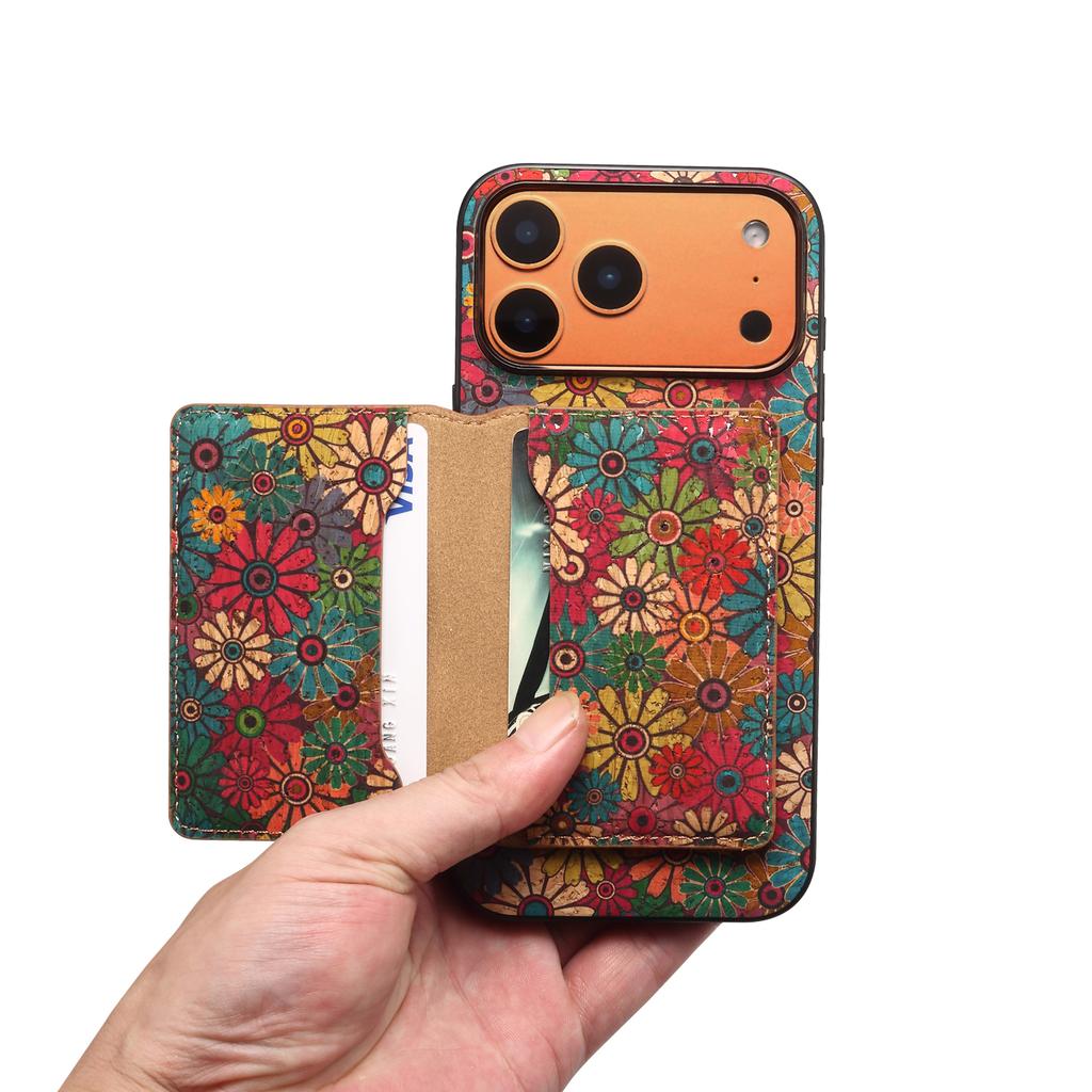 Phone Case for Samsung Galaxy S26 Ultra S25 Edge S24 Plus S23 Fe S21 S20 Note20 Magnetic Red Wine Cork Detachable Card Wallet