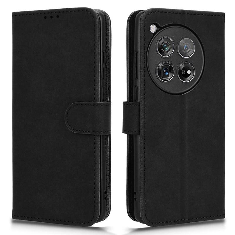 For OnePlus Ace 3 5G/12R 5G Leather Case Skin-Feel Phone Cover with Wallet
