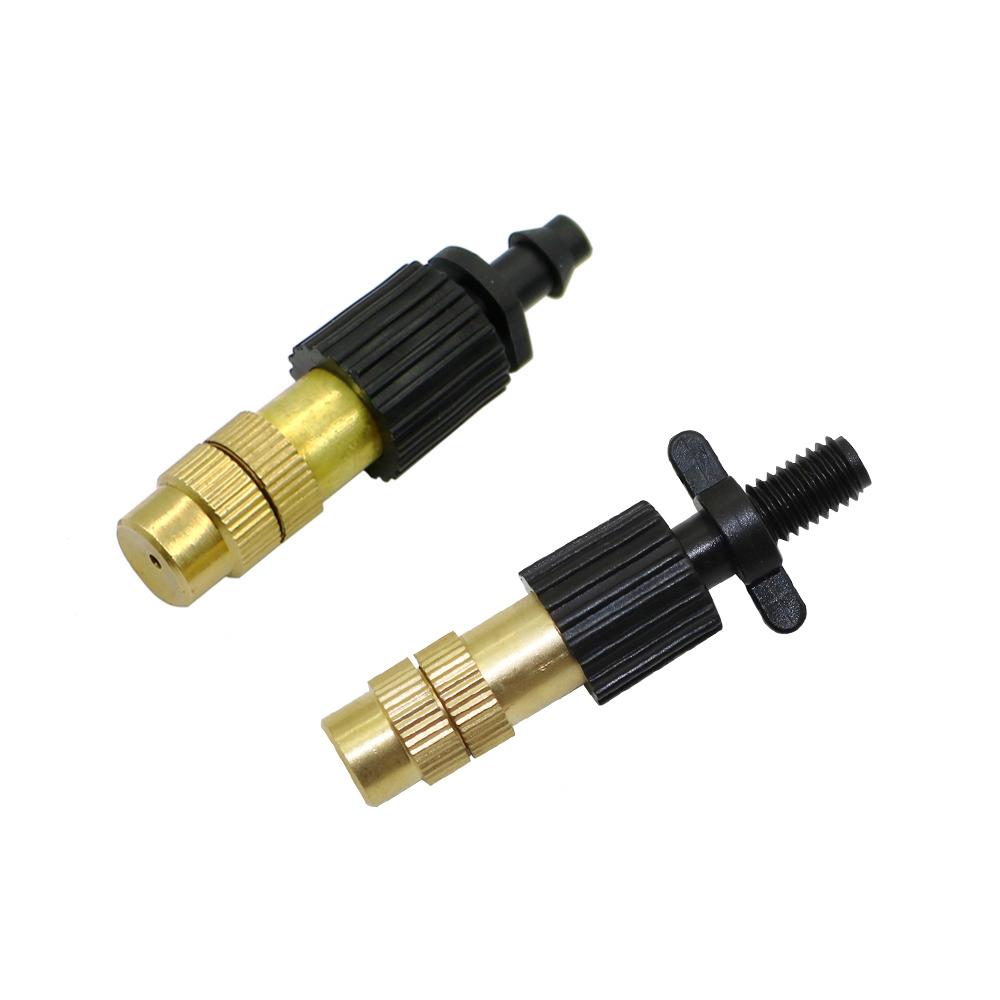 Copper sprayer with 4mm Barb or 6mm thread Agriculture tools Garden irrigation watering Mist cooling system Sprinkler 2 Pcs