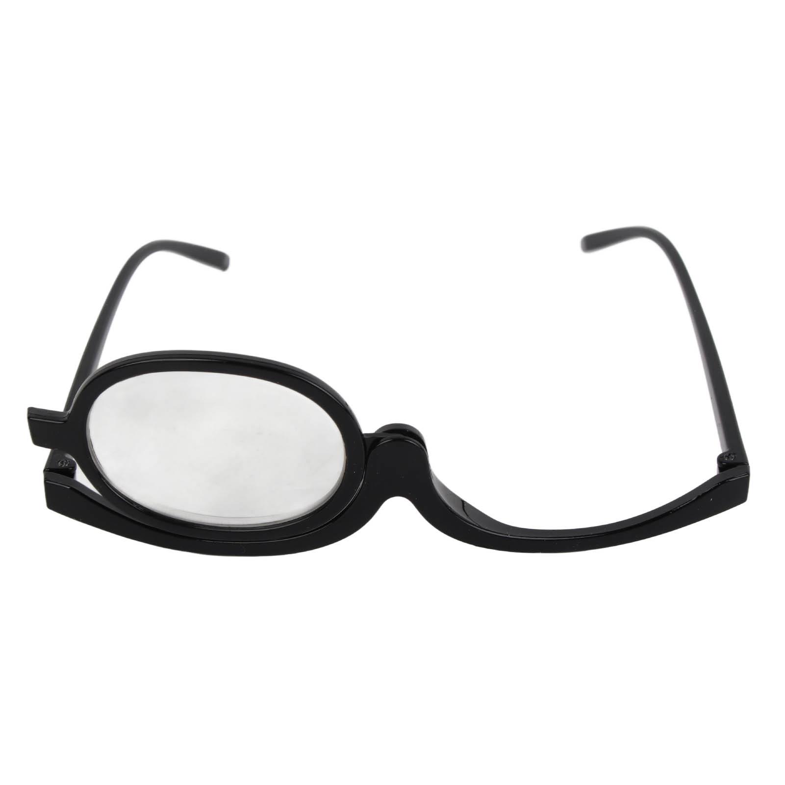 

Односторонние очки для макияжа с коробкой для хранения, футляр для хранения, косметические увеличительные очки для макияжа +4,00