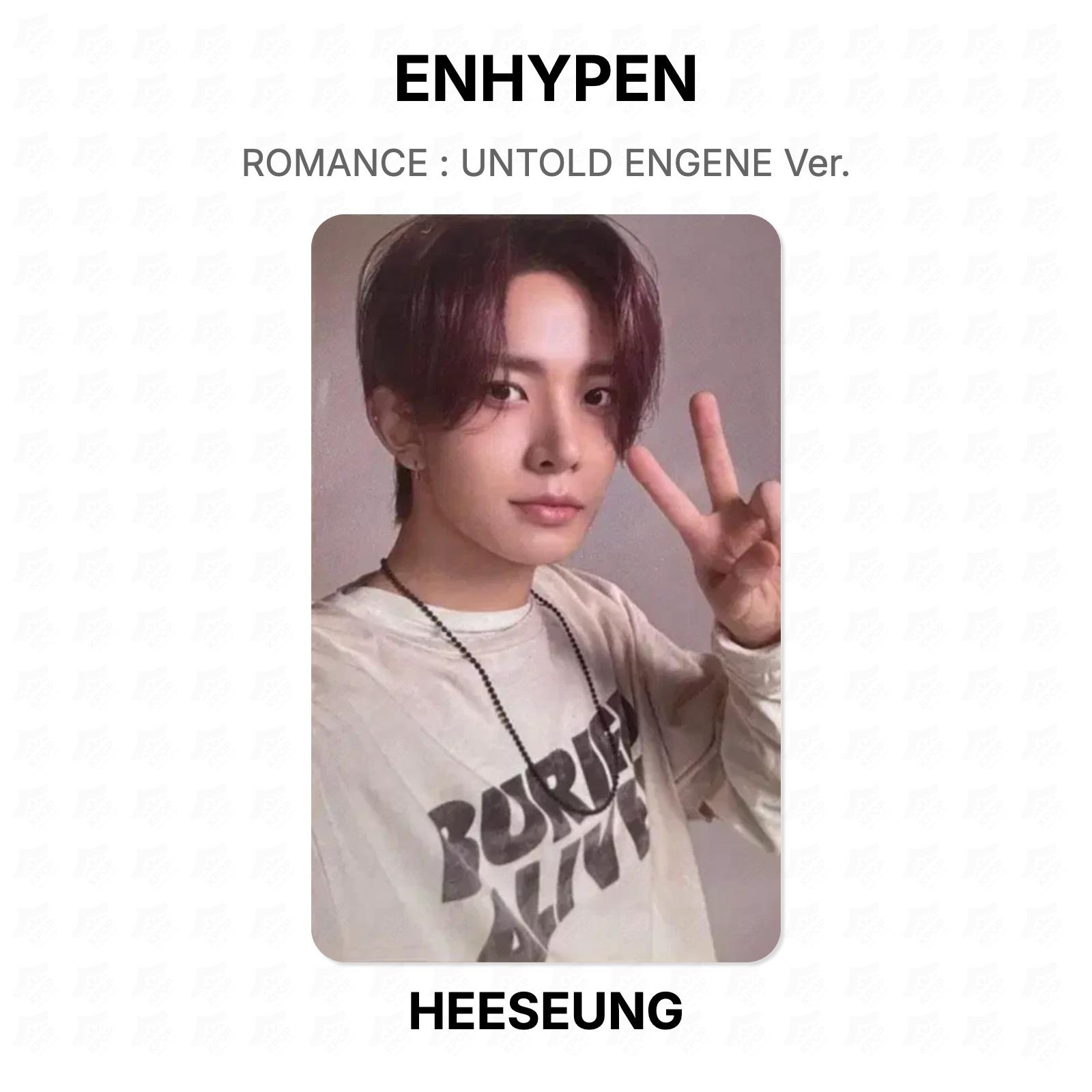 ВОСХИЩЕННЫЙ РОМАНТИК : Нерассказанная версия ENGENE. Официальная фотокарта HEESEUNG 02