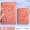 Large Cartoon Embossed Soft Cover Notebook - A5/A6 College Planner Diary