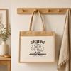 Sac cabas - PLANETEE - J'peux pas minimaliste - Toile de jute et coton - 43×33×21 cm (21 L) - Anses coton