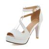 Premium Quality Women Summer Gladiator Sandals High Heels With Breathable Artificial Pu
