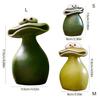 Frogs Figurines Resin Animal Garden Statues Funny Frogs Sculptures for Home Desk Decoration Funny Frogs Sculpture
