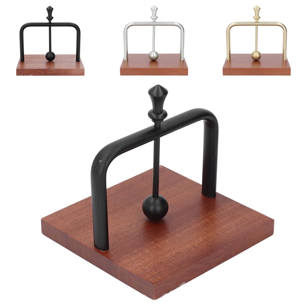 Table Napkin Holder with Lifting Ball Solid Wood Base Metal Rack Napkin Dispenser for Home Restauran