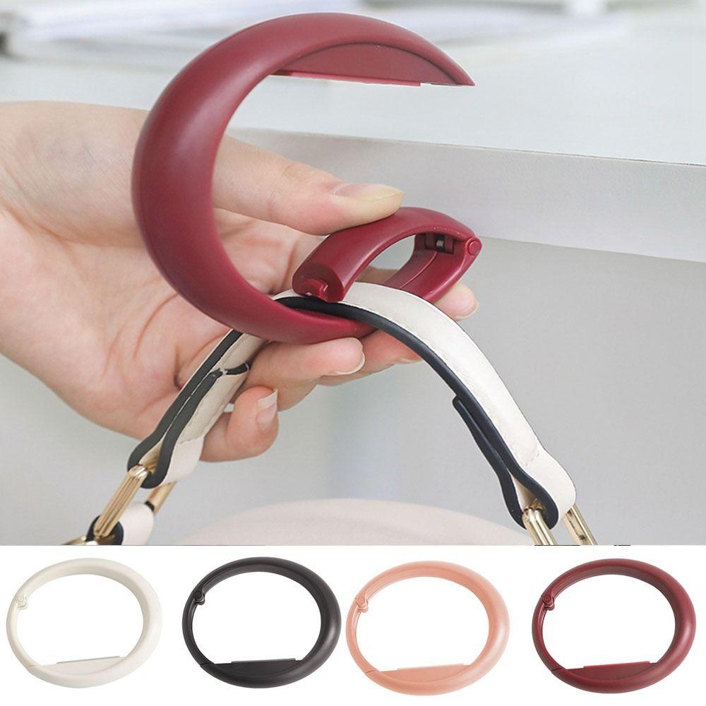 

Plastic Handbag Hanger Multi-functional Table Edge Hook Creative Portable Bag Hook Bedroom