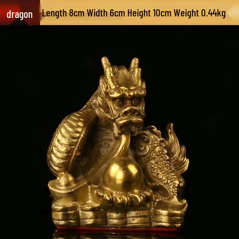 Chinese Zodiac Bronze Brass Ornaments: Rat, Ox, Tiger, Rabbit, Dragon, Snake, Horse, Sheep, Monkey, Rooster, Dog, Pig Crafts